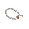 Yuhé Pearl Baroque Bracelet, a brand-new design featuring a money clip for attracting wealth14k Gold-plated for color retention, featuring a unique