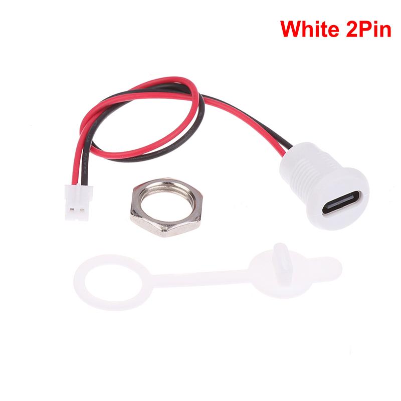 

Разъем для зарядки USB-C с высоким током, гнездо, с гайкой M11, защелкивающийся, плата, тип C, водонепроницаемый, гнездовой разъем, гнездо C 2Pin