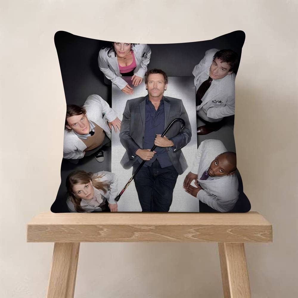 Medical Drama House MD TV Show Pillow Gift Home Office Decoration Bedroom Sofa Car Cushion Cover Case 45x45