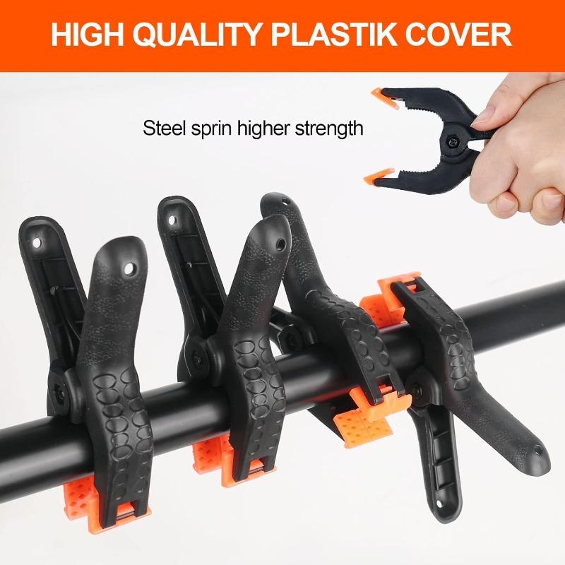 Non-slip Plastic Spring Clamps Adjustable Woodworking Clamps DIY Craft Photography Background Photo Stand Clips Clothes Pegs