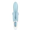 Vibromasseur Rabbit - Satisfyer - Touch Me - Bleu - Flexible - 3 Moteurs Puissants