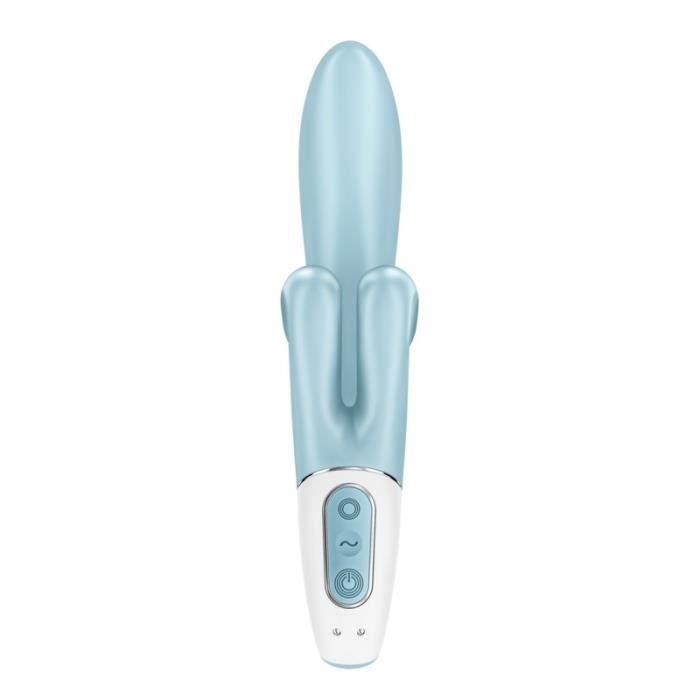 Vibromasseur Rabbit - Satisfyer - Touch Me - Bleu - Flexible - 3 Moteurs Puissants