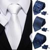 Men‘s Tie Accessories Combo Fashionable Necktie, Multi Functional Handkerchief Pocket Square and Elegant Cufflinks