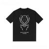 Black Panther movie shortsleeved Tshirt pure cotton loosefitting casual halfsleeve sports shirt
