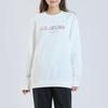 Li Ning Plain Round Neck Logo Casual Knitted Sports Sweatshirt Without Hood Fleece Long Sleeve Unisex sweatshirt White AWDTE03-2