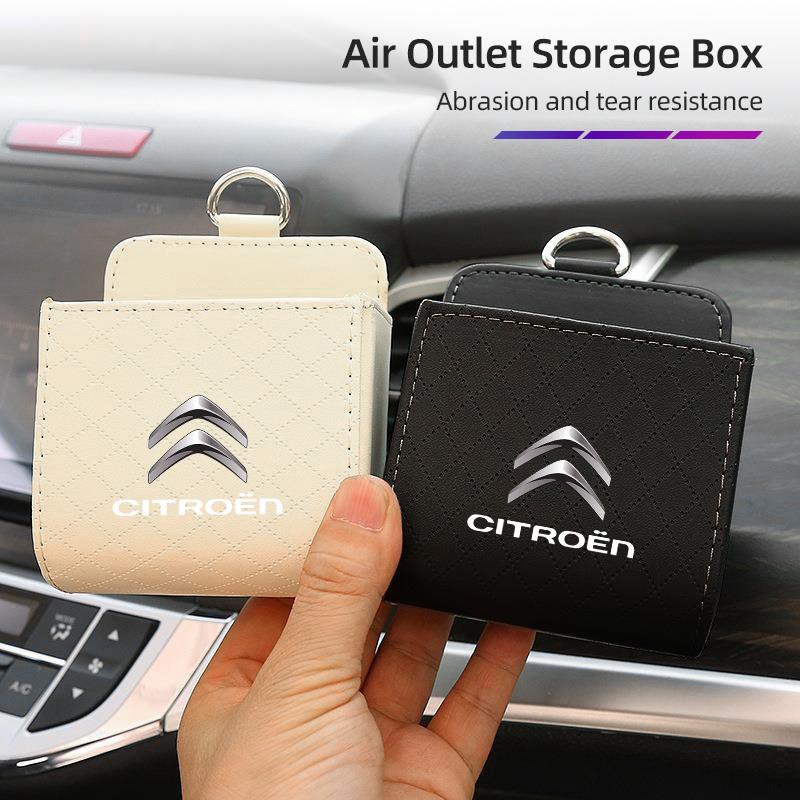 Auto-Lüftungsschlitz-Aufbewahrungsbox Rautenmuster Für Citroen C4 C3 C5 C1 C2 Berlingo Celysee Cactus Picasso Aircross Saxo Grand