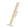 30Pcs 20Cm Wooden Ruler Set Precision Straight Edge Measuring Tool for Classroom Study Office Architecture Math