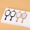 Exquisite Mirror Earrings Reflective Mirror Pendant Stud Earring for Women Girl