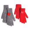 RACOHA Lovely patch Knit Gloves (Knit smartphone gloves)