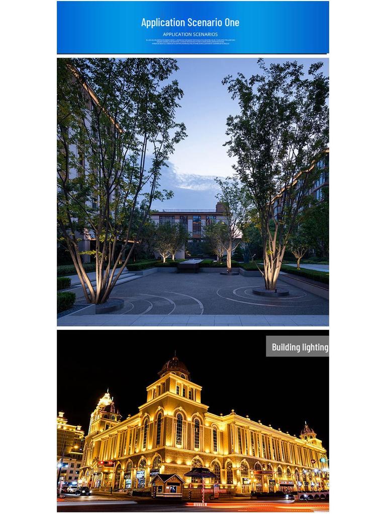 Outdoor Waterproof Tree Spotlight, Garden Floodlight, Landscape Light, Ground Plug Lawn Light