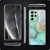Marble Clear Silicone Phone Case For Samsung Galaxy S23 S22 5G S20 Ultra S21 FE 5G S10E S9 S8 S10 Plus Soft Shockproof Cover