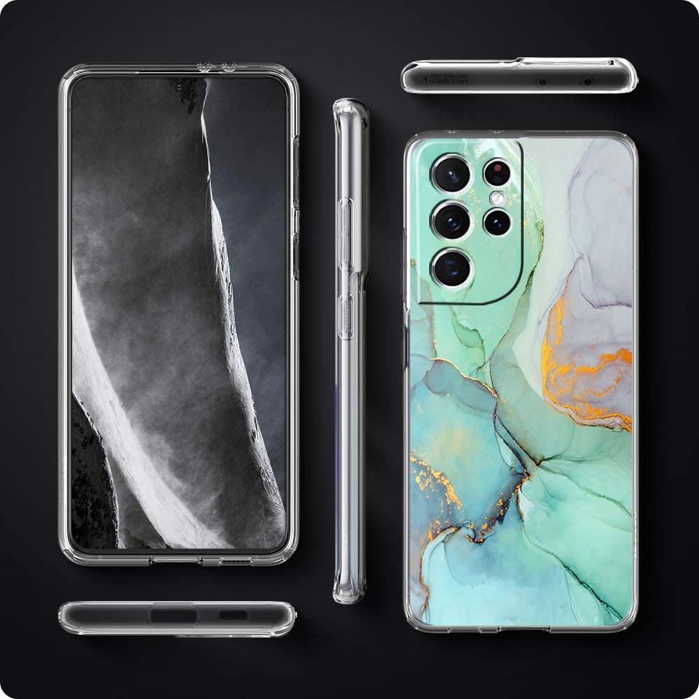 Marble Clear Silicone Phone Case For Samsung Galaxy S23 S22 5G S20 Ultra S21 FE 5G S10E S9 S8 S10 Plus Soft Shockproof Cover
