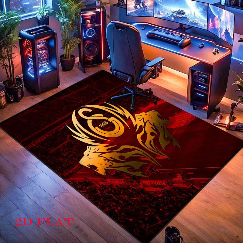Galatasaray Bold Carpet Rug for Living Room Bedroom Home Sofa Decoration,Kids play Nonslip Floor Mat