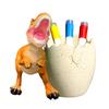 Dinosaur Pen Holder Resin Desk Ornament Cute Dino Toothbrush And Toothpaste Holder Makeup Brushes Organizer Fun Dinosaur Decoration