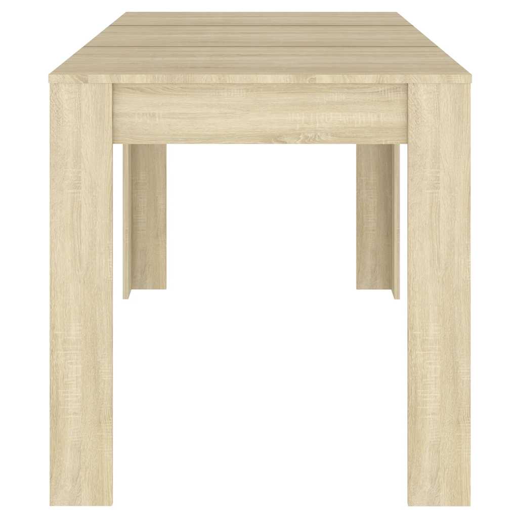 Vidaxl Dining Table, Sonoma Oak Color, 140X74.5X76 Cm