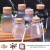 100/200G Frosted Abs Empty Bath Salts Jars With Cork And Stainless Steel Spoon Multipurpose Mask Powder Food Storage Canisters