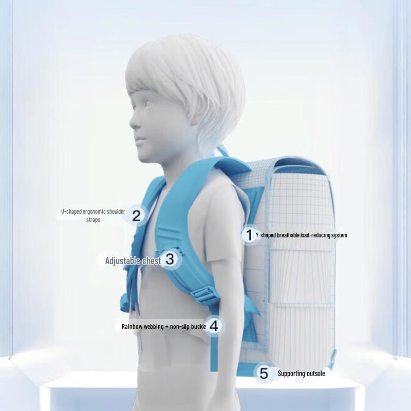 KALA·Y Ergonomic 22L School Backpack for Grades 4-6