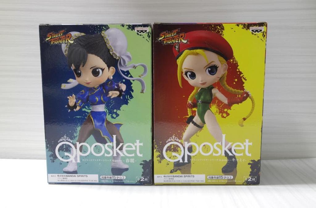 Qposket Street Fighter Chun Li Cammy Figure Set Banpresto Collectible Japan