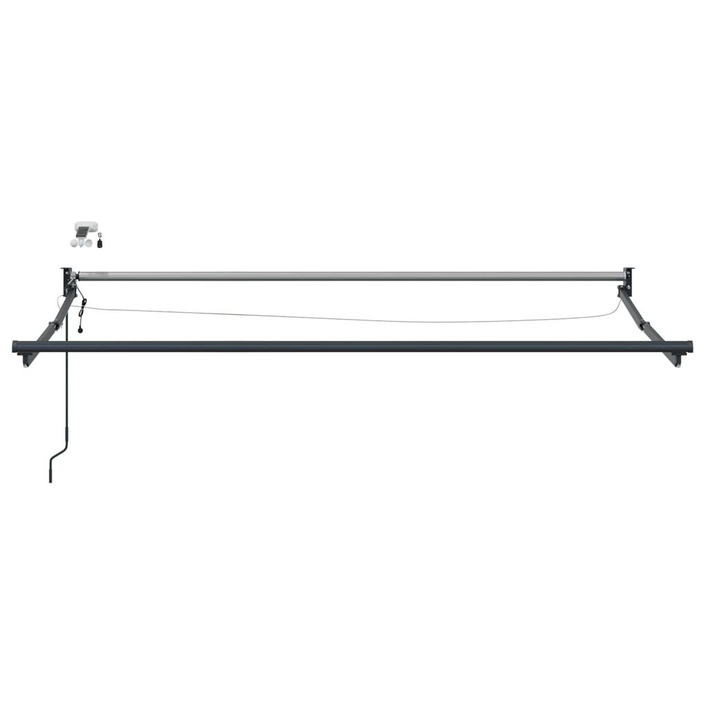Electric Retractable Awning Red and White 3 X 2.5 M