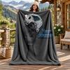 Carolina Panthers Custom Name Flannel Blanket Personalized Soft Warm Plush Throw Blanket Customized Gift for Family Friends