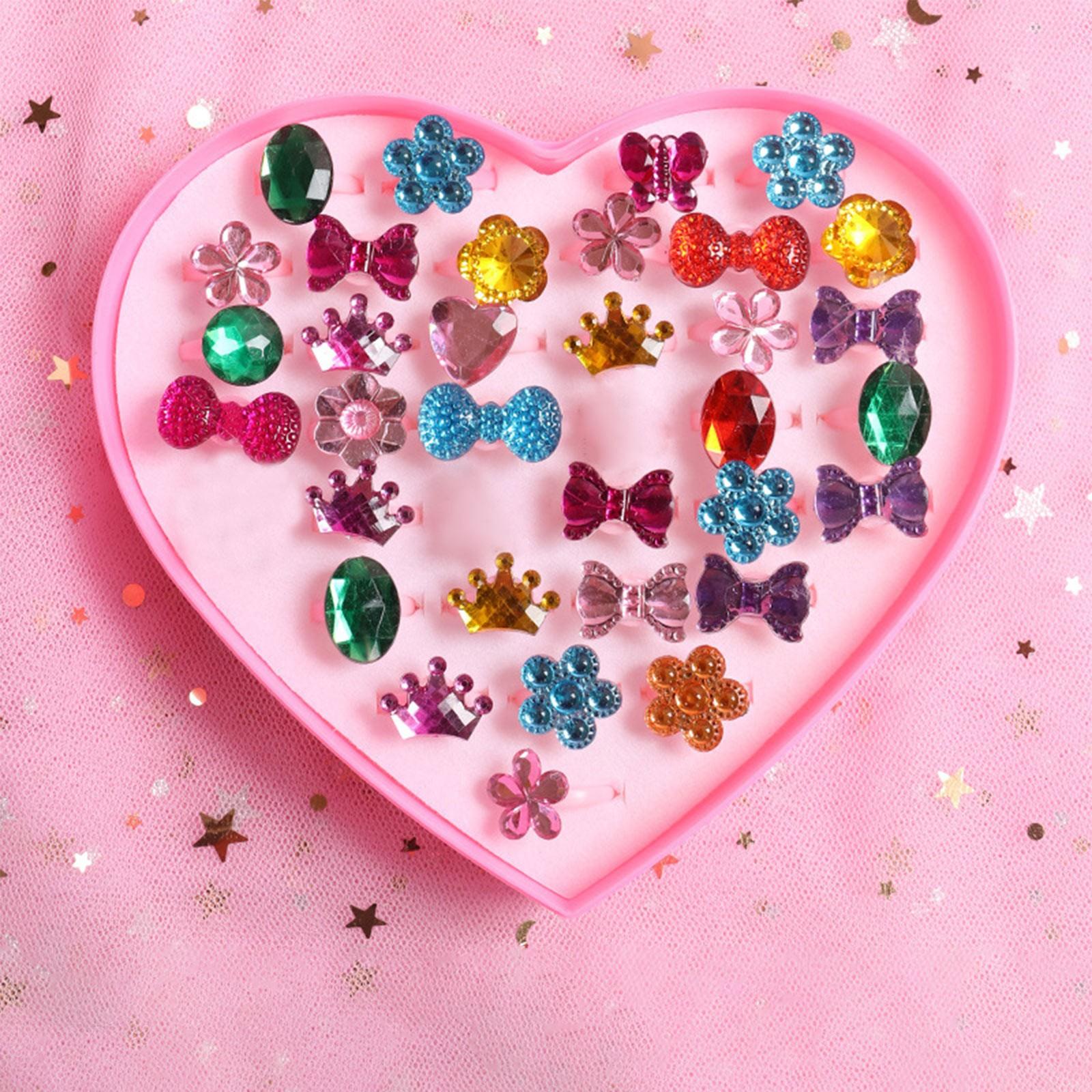 

12pcs Princess Ring Acrylic Mouse Kids Party Decor Girls Gifts Birthday Party Supplies One Size