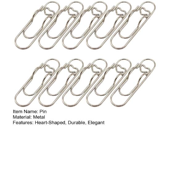 10 Stück Metall Herzform Stiftklemmen Mehrzweck Notizbuch Seitenhalter für Journal Planer Lesezeichen und Büroklammer für Studenten und Berufstätige