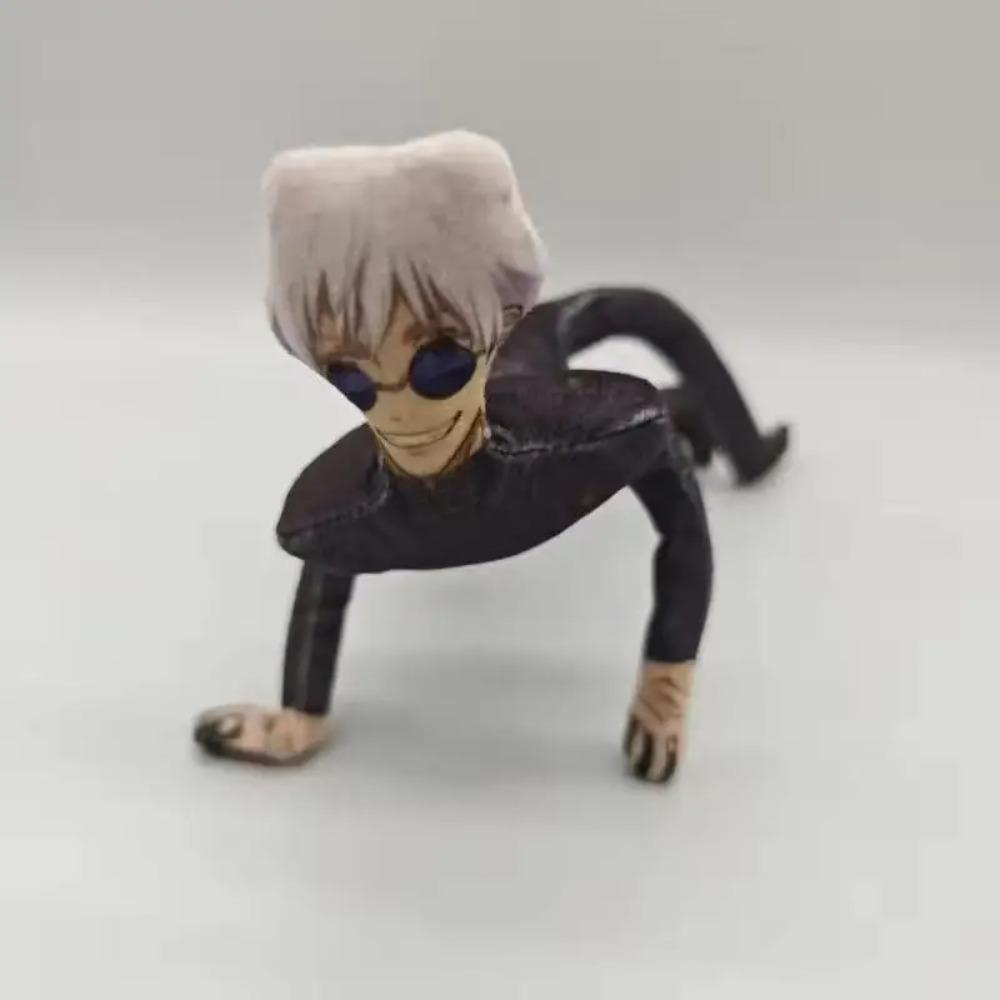 Кукла Jujutsu Kaisen Движущаяся Забавная Годжо Сатору Игрушка Фигурка-трансформер Косплей подвижный Абстрактный Каркас из Проволоки Хэллоуин Реквизит