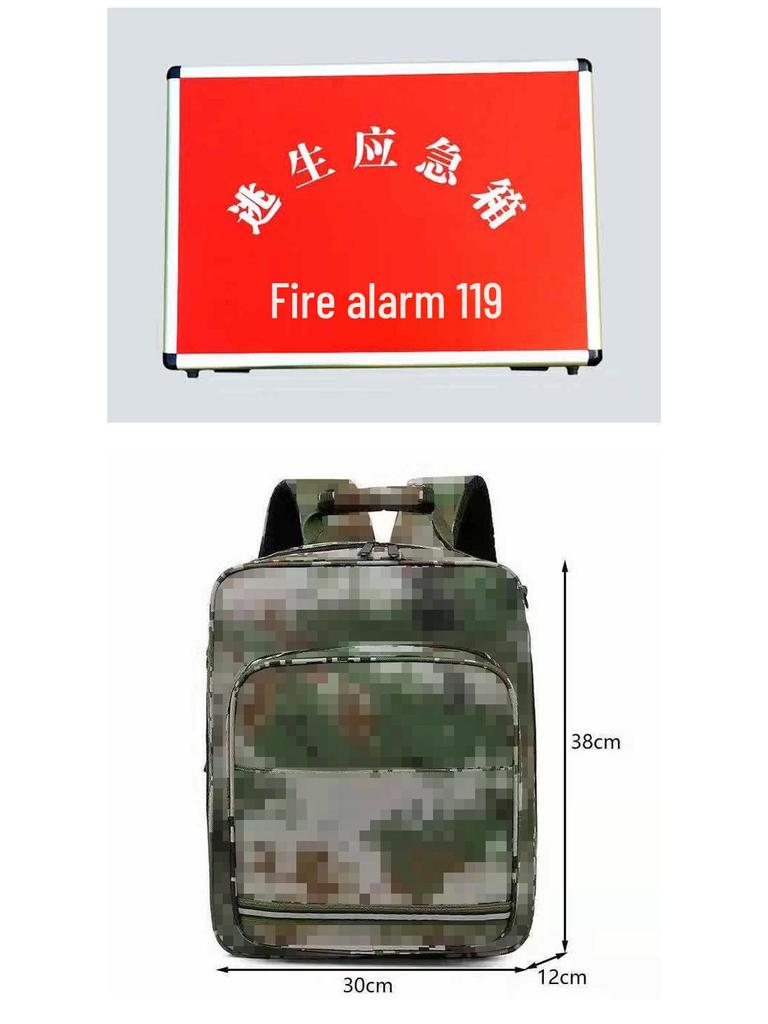 Emergency Rescue & First Aid Kit Backpack for Fire, Earthquake, and Flood