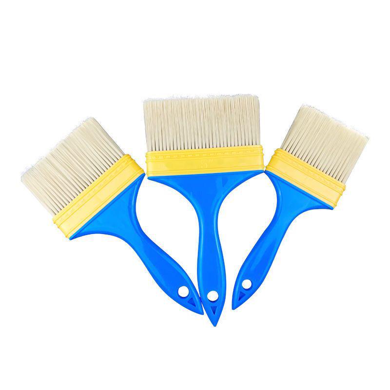Nylon Bristle Long-Handled Brush - Multi-Purpose Paint, Barbecue, Dust Removal, Coating Brush in Sizes 1-5 Inch