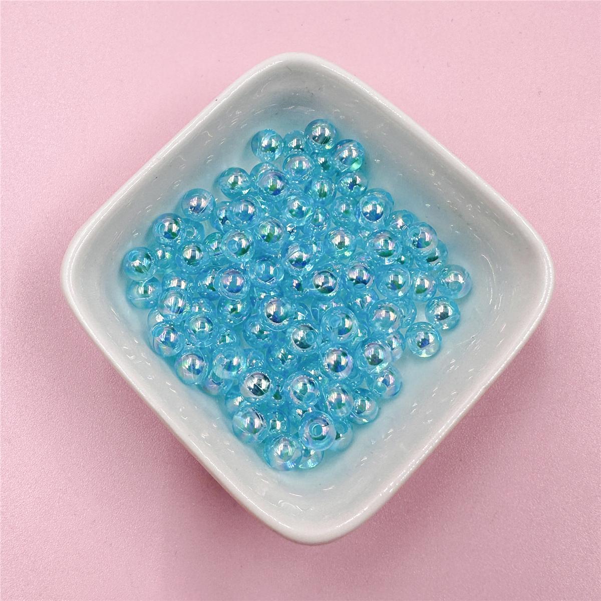 

40-200 шт. 4 6 8 мм DIY для изготовления ювелирных изделий цвета AB свободные бусины ожерелье браслет кулон 4mm 200Pcs светло-синий