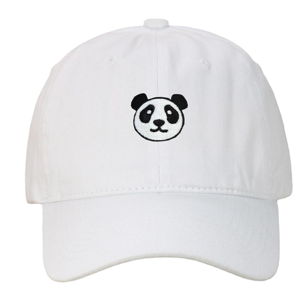 European New Cartoon Panda Embroidery Baseball Cap - Korean Retro Style Sun Protection for Men