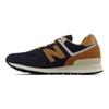 New Balance NB 574 V2 Retro Cuero Zapatillas Bajas Casuales para Correr Unisex zapatilla Azul Marrón ML574OT2