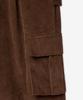 VTWO Corduroy Cargo Carpenter Wide Pants_Brown
