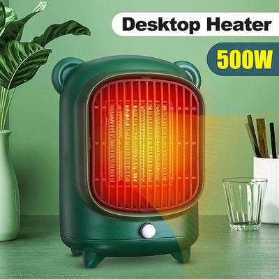 500W Mini przenośne 3s szybkie grzejniki elektryczne sterowanie dotykowe gorący wentylator pokój ocieplacz na zimę maszyna grzejnik domowy nagrzewnica powietrza 220V