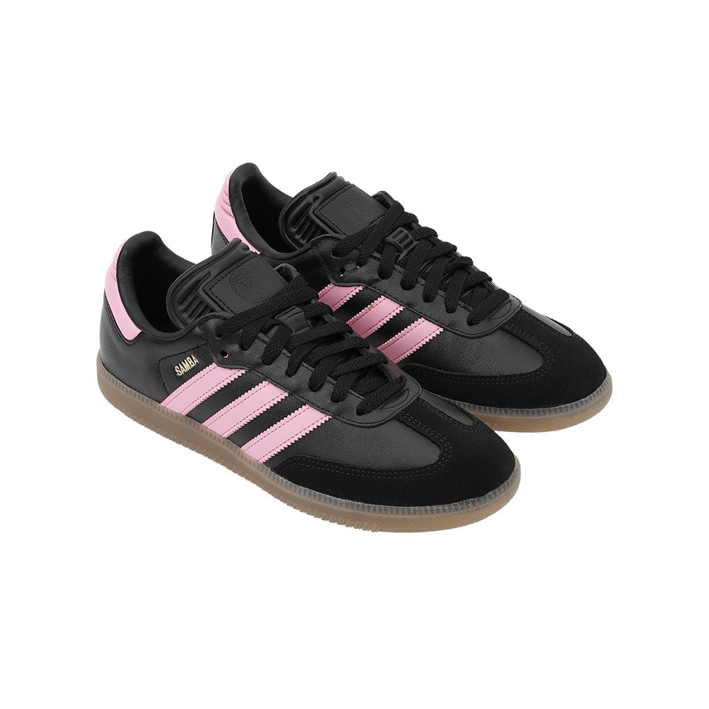 Lionel Messi x adidas Samba Inter Miami CF - Kit da trasferta Scarpe da ginnastica da uomo Nero Nero principale Rosa chiaro IH8157