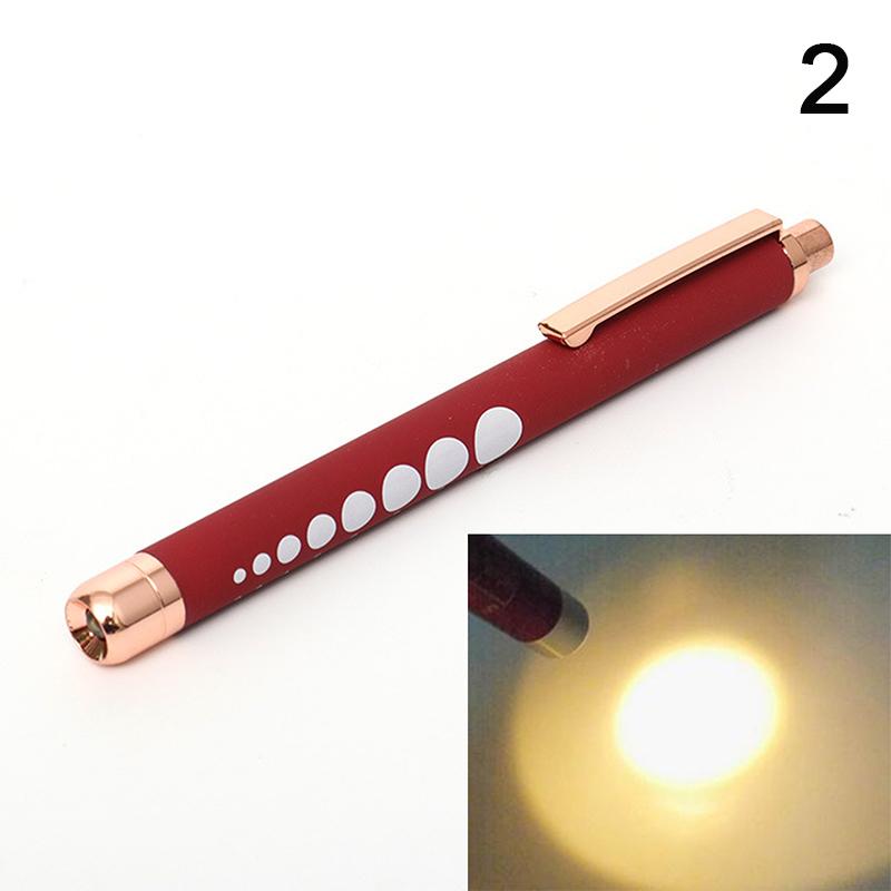Mini Medical Pen Light Portable LED Flashlight Mini Torch White Yellow Light For Doctor Nurse Diagnosis Measurements Penlight