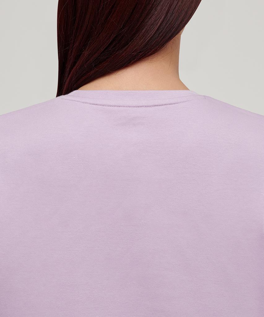 MUSINSA STANDARD WOMAN Women'S Crew Neck Crop T-Shirt [Lilac]