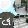 Handicap Parking Stencil Handicap Paint Template Weather-Resistant High-Visibility Pavement Marking Signs For Disabled Road