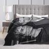 The Vampire Diaries Damon Salvatore TV Series Warm Soft Blankets  Plush Throw Blanket Bedroom Flannel Bedspread Sofa Bed Cover