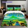 1PC The Wizard of Oz Pattern Bedding Quilt Set Quilt Cover Pillowcase Home Decoration Birthday Gift (1 * Duvet Cover + 2 * Pillowcase, Without Core)