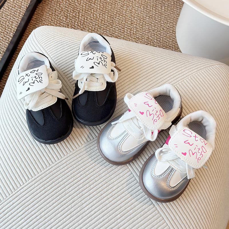 Children's sports shoes 2025 new summer cute shoelaces small multi-flower casual shoes college style running shoes classmates