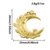 5pcs/Lot Different Syle Moon Charms For Jewelry Making Supplies 18k Real Gold Plated Stainless Steel Charm In Bulk Women Pendant