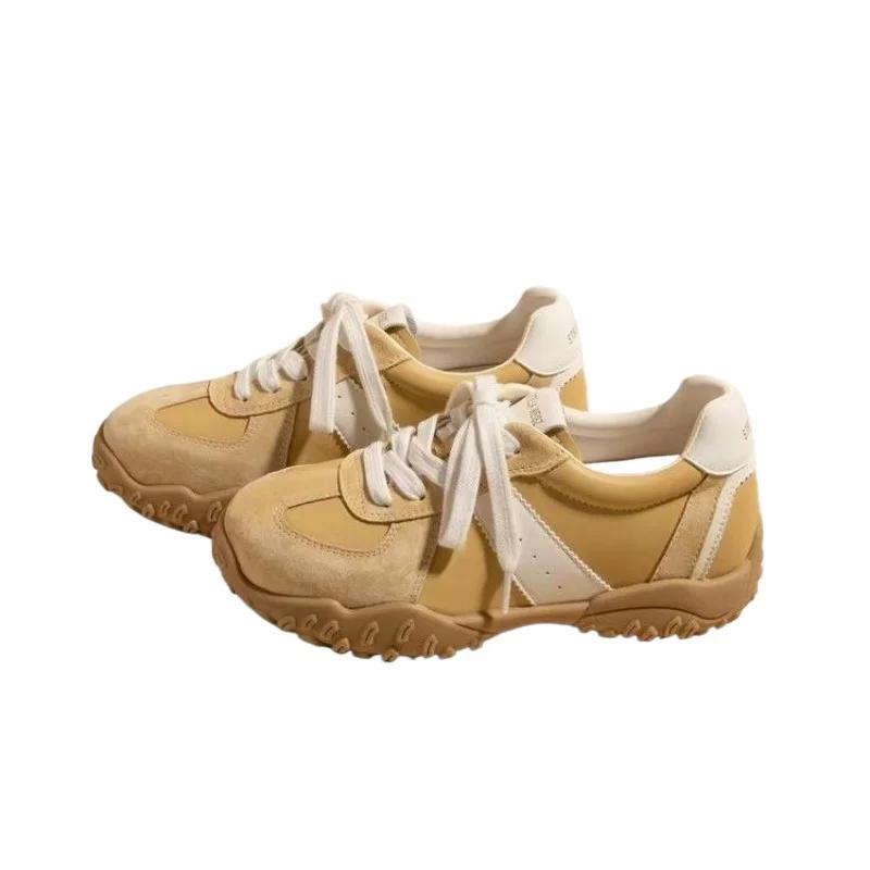 2025 Shoes Female Mixed Colors Women's Vulcanize Shoes Outdoor Women Sneakers Low Heel Daily Lace Up Ladies Casual Shoes