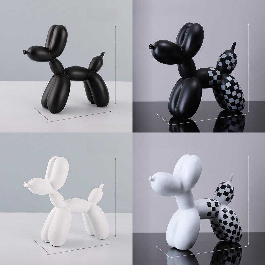 Balloon Contemporary Dog Resin Statue For Living Room Bar Table Decorations