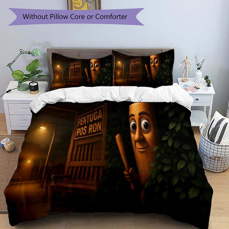 Ghostly Station Mystery Print 3Pcs Bedding Setduvet Cover With 2 Bedropillowcase Home Birthday Gift