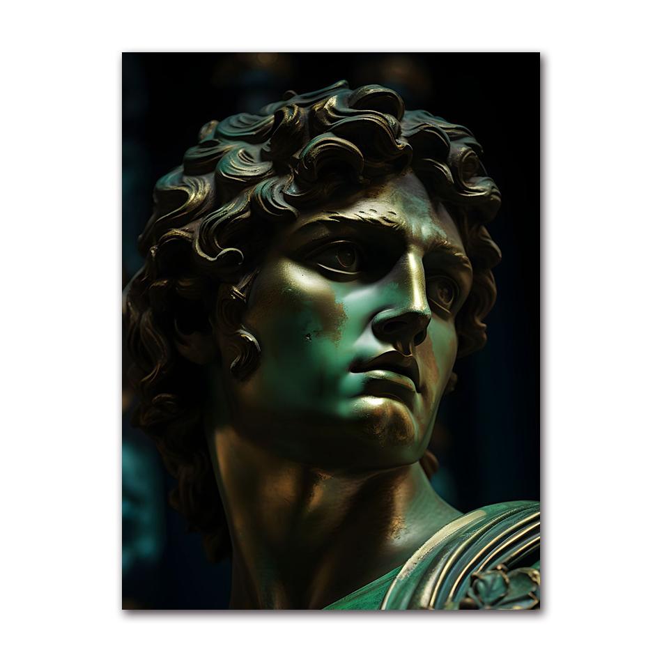 David Sculpture Lion Marcus Aurelius Sculpture Lady Justice Posters Canvas Painting Print Wall Art Aesthetic Home Decor Cuadros