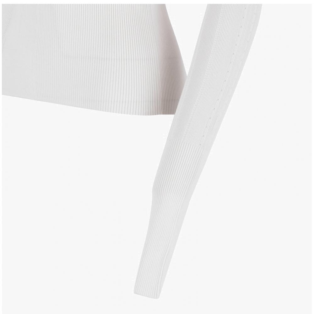 JacquemuS 241kn357 2358 110 Le Haute Logo Charm Scallop Top Women S Knit