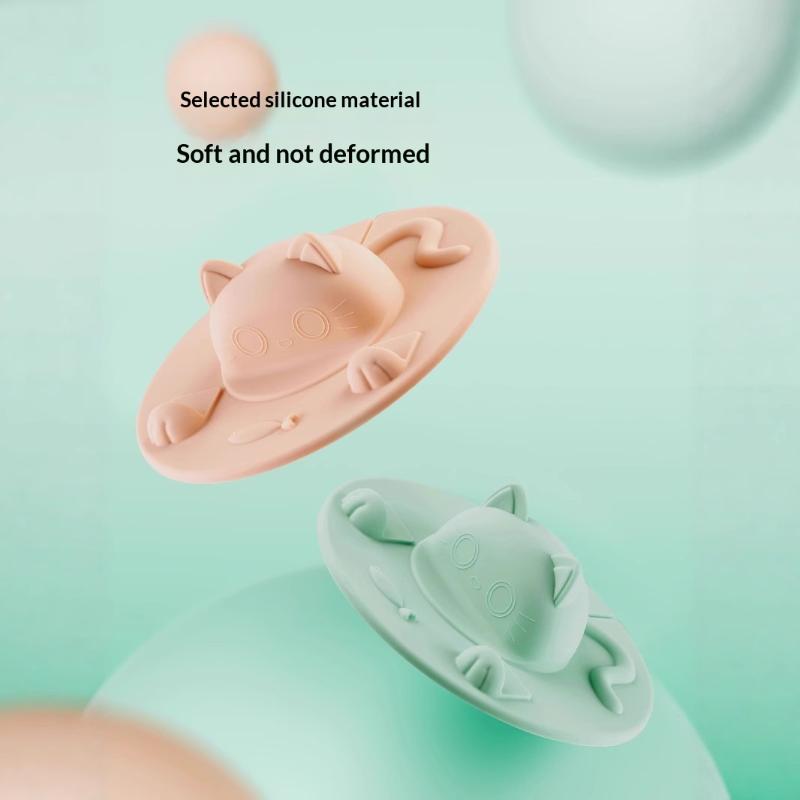Cute Silicone Cat Shaped Cup Lid Leak Proof High Temperature Resistant Dust Proof Universal Water Cup Lid Multiple Functions