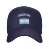 Vintage Argentina Argentinian Flag Baseball Cap Beach Bag fun hats Unisexs Luxury Womens