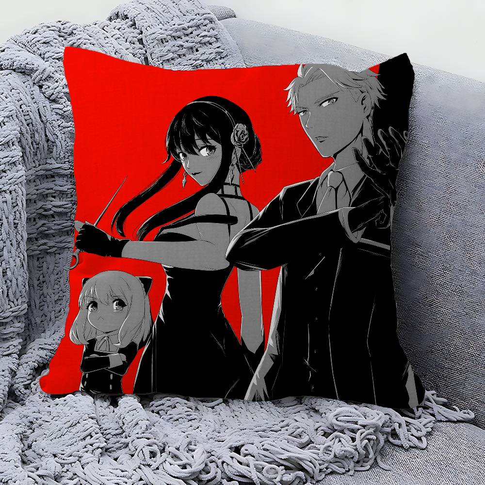 Anime Spy X Family Pillow Cushion Cover Pillowcase Living Room Sofa Home Decor
